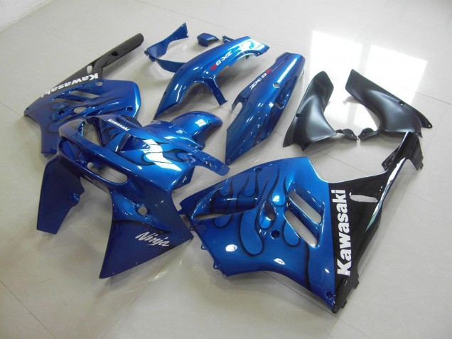 Buy 1994-1997 Blue Black Flame Kawasaki ZX9R Motor Bike Fairings