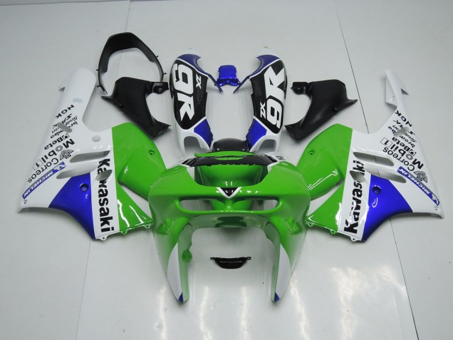 Buy 1994-1997 Green White Kawasaki ZX9R Motorcycle Fairings Kits