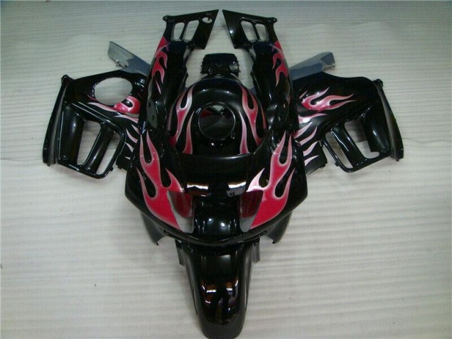 Buy 1995-1998 Black Red Flame Honda CBR600 F3 Bike Fairing Kit