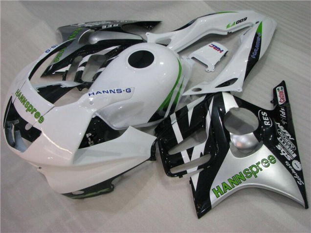 Buy 1995-1998 White Green Hannspree Honda CBR600 F3 Motorcycle Fairings Kit