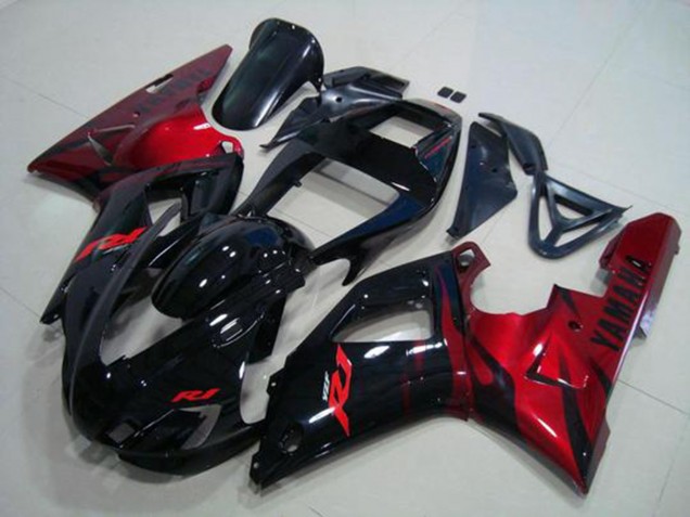 Buy 1998-1999 Black Red Yamaha YZF R1 Motorcylce Fairings