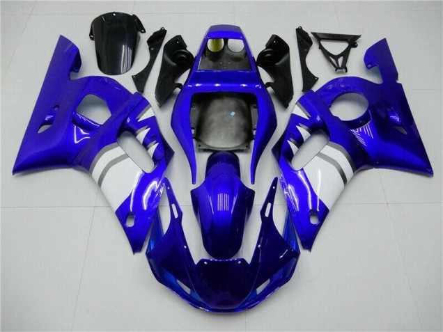 Buy 1998-2002 Blue White Yamaha YZF R6 Motorcycle Fairings Kits