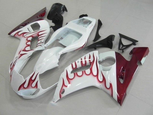 Buy 1998-2002 Red Flame Yamaha YZF R6 Motorcycle Fairing