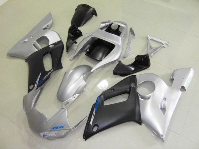 Buy 1998-2002 Black Silver Yamaha YZF R6 Motorcycle Fairings Kit