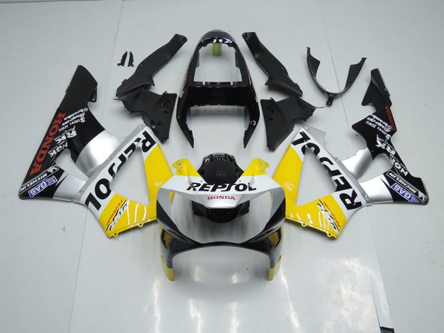 Buy 2000-2001 Yellow Silver Black Repsol Honda CBR900RR 929 Motor Bike Fairings