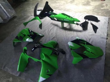 Buy 2000-2001 Green Matte Black Ink Blue Kawasaki ZX9R Motorcycle Replacement Fairings