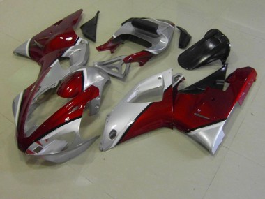 Buy 2000-2001 Red and Silver Yamaha YZF R1 Replacement Motorcycle Fairings