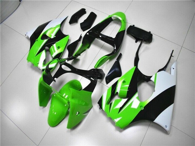 Buy 2000-2002 Green White Black Kawasaki ZX6R Bike Fairing Kit