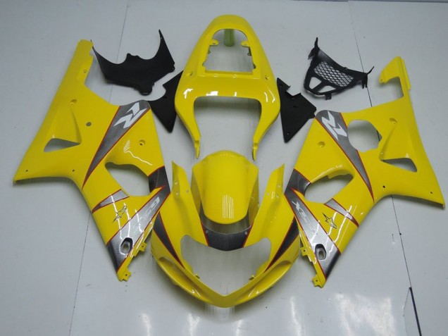 Buy 2000-2002 Yellow and Grey Suzuki GSXR 1000 Motorcycle Fairings Kits