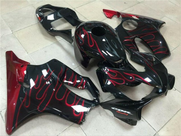 Buy 2001-2003 Red Flame Honda CBR600 F4i Motorcycle Fairings Kit