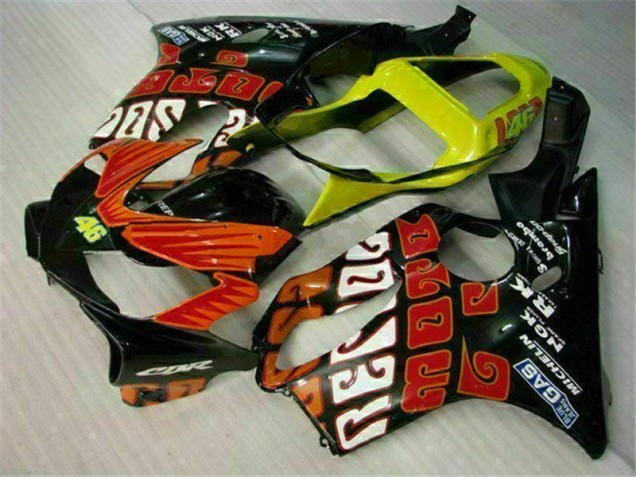 Buy 2001-2003 Orange Black Honda CBR600 F4i Replacement Motorcycle Fairings