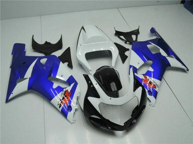 Buy 2001-2003 White Blue Suzuki GSXR 600/750 Motorcycle Fairings Kit