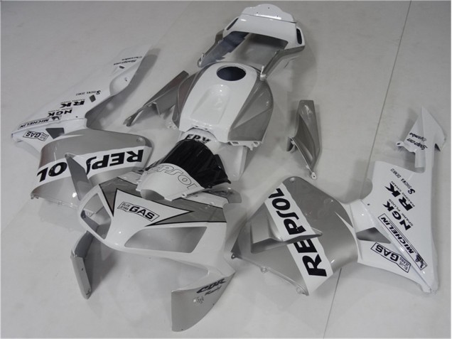 Buy 2003-2004 Silve White Black Repsol Honda CBR600RR Bike Fairings