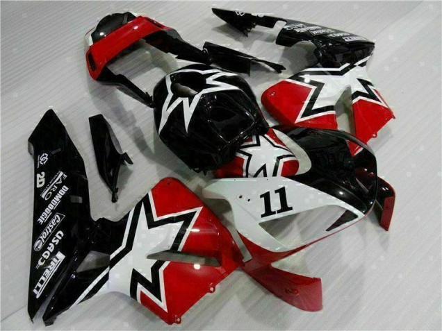 Buy 2003-2004 Black White 11 Honda CBR600RR Moto Fairings