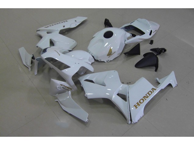 Buy 2003-2004 White Gold Honda CBR600RR Replacement Fairings