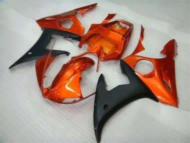 Buy 2003-2005 Orange Black Yamaha YZF R6 Motorcycle Fairings