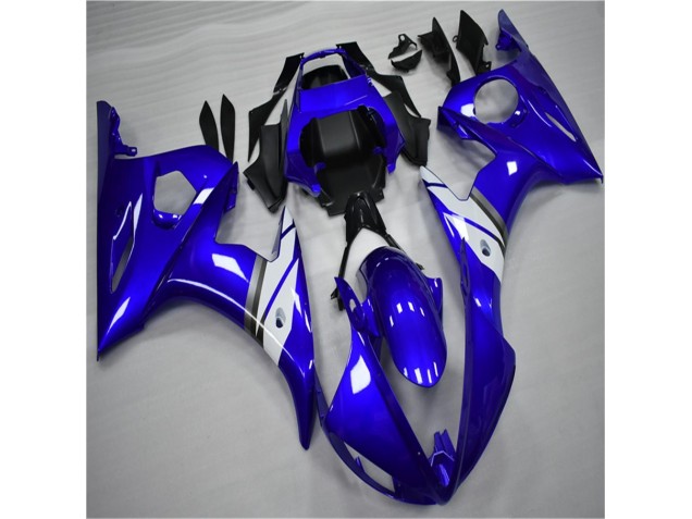 Buy 2003-2005 Blue White Yamaha YZF R6 Bike Fairings