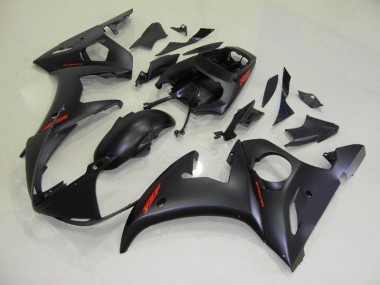 Buy 2003-2005 Matte Black Red Decals Yamaha YZF R6 Motorbike Fairing