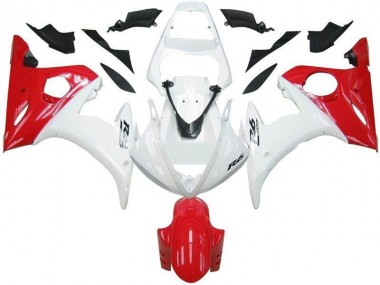 Buy 2003-2005 White Red Yamaha YZF R6 Motorbike Fairing Kits