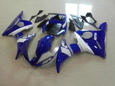 Buy 2003-2005 Blue White Yamaha YZF R6 Motorcycle Fairing Kit