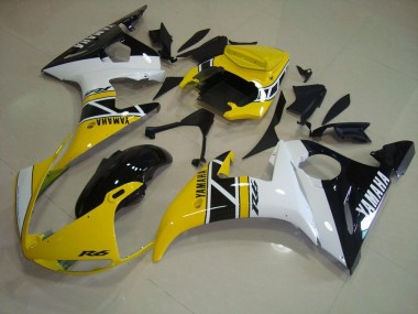 Buy 2003-2005 Yellow Aniversary Yamaha YZF R6 Motorcycle Fairings