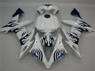 Buy 2004-2006 White Blue Flame Yamaha YZF R1 Replacement Fairings