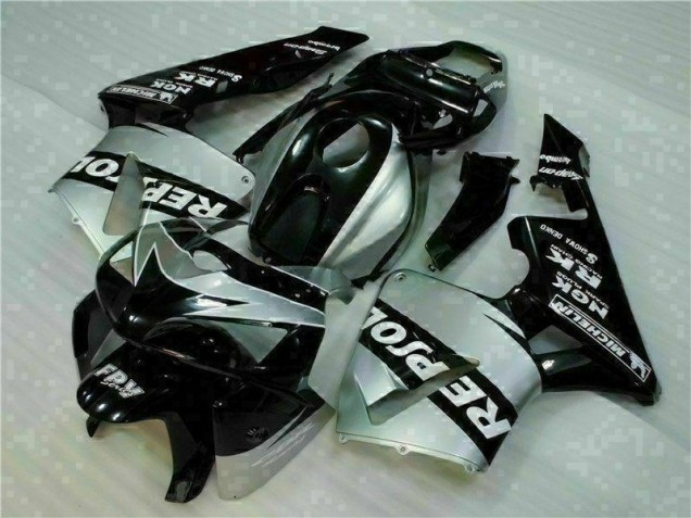 Buy 2005-2006 Black Silver Repsol Honda CBR600RR Motorcycle Fairings Kit