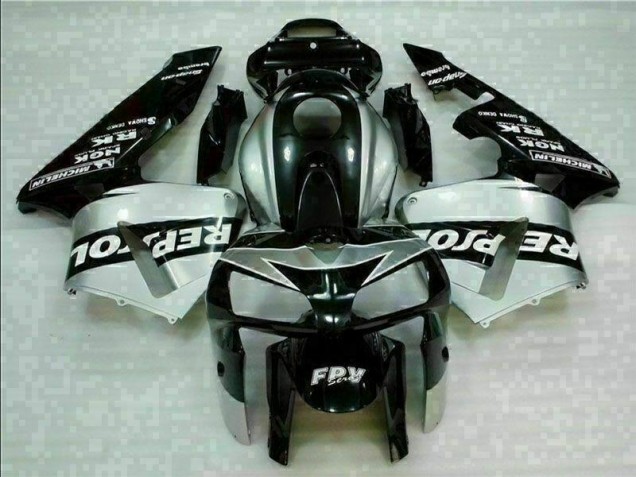 Buy 2005-2006 Black Silver Repsol Honda CBR600RR Motorcycle Fairings Kit