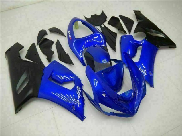 Buy 2005-2006 Blue Kawasaki ZX6R Motorcycle Fairing Kit