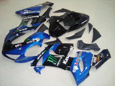 Buy 2005-2006 Blue Monster Kawasaki ZX6R Moto Fairings