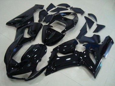 Buy 2005-2006 Glossy Black Kawasaki ZX6R Motorcycle Fairings