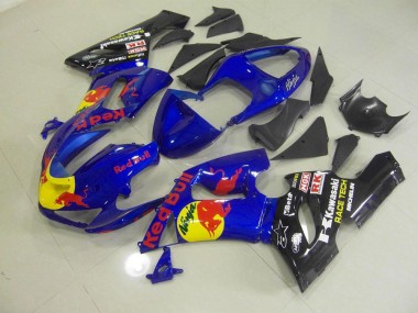 Buy 2005-2006 Blue Red Bull Kawasaki ZX6R Motorbike Fairings