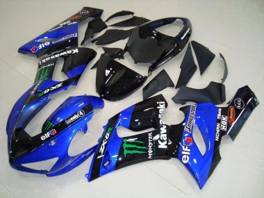 Buy 2005-2006 Candy Blue Monster Kawasaki ZX6R Motorcycle Fairing Kits