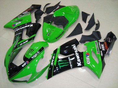 Buy 2005-2006 Green Monster Kawasaki ZX6R Motorcycle Fairing Kit