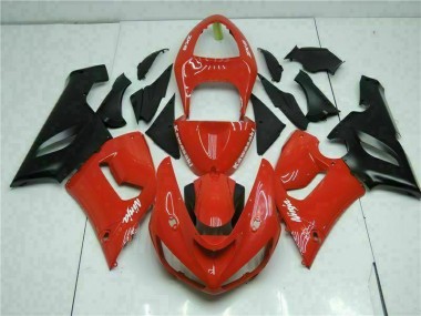 Buy 2005-2006 Red Kawasaki ZX6R Bike Fairing Kit