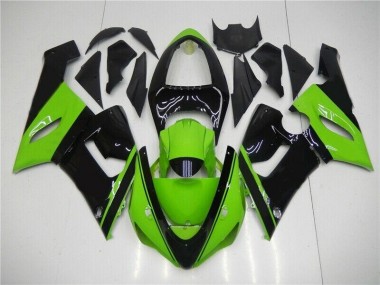 Buy 2005-2006 Green Black Kawasaki ZX6R Motor Fairings