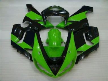 Buy 2005-2006 Green Black Kawasaki ZX6R Motorbike Fairing