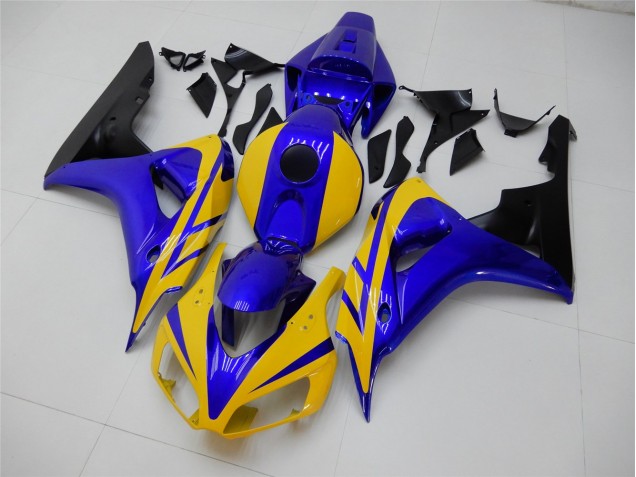 Buy 2006-2007 Yellow Blue Honda CBR1000RR Replacement Motorcycle Fairings