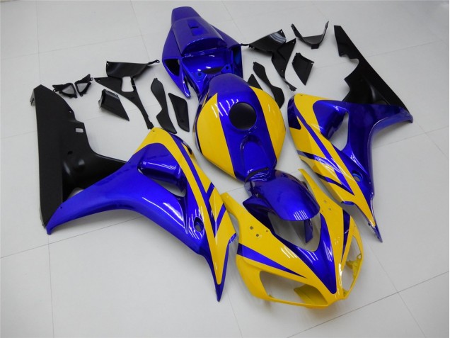 Buy 2006-2007 Yellow Blue Honda CBR1000RR Replacement Motorcycle Fairings