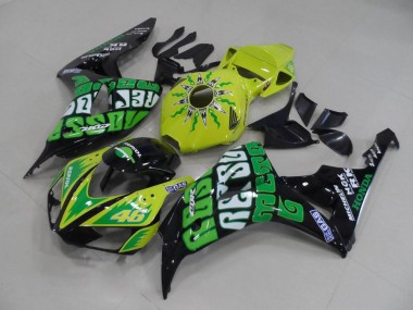 Buy 2006-2007 Yellow Green Rossi Honda CBR1000RR Motor Fairings