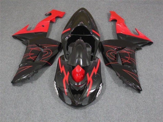 Buy 2006-2007 Black Red Kawasaki ZX10R Motorcycle Fairings