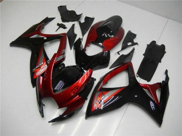 Buy 2006-2007 Red Black Suzuki GSXR 600/750 Motor Bike Fairings