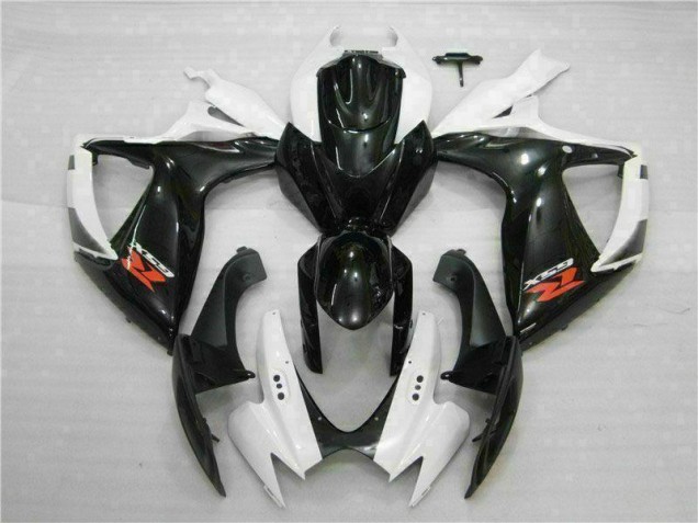 Buy 2006-2007 White Black Suzuki GSXR 600/750 Motorcycle Fairings Kit