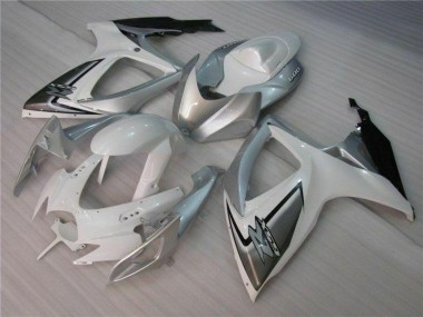 Buy 2006-2007 White Silver Suzuki GSXR 600/750 Bike Fairings