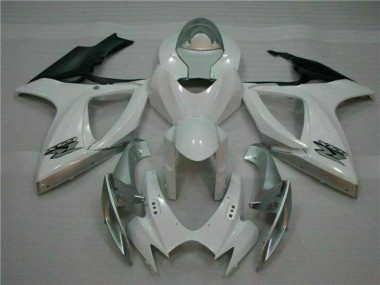 Buy 2006-2007 White Silver Suzuki GSXR 600/750 Motorcycle Fairing Kit