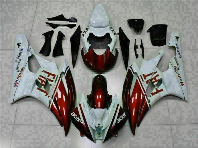 Buy 2006-2007 Brown White Yamaha YZF R6 Motorcycle Fairing Kit