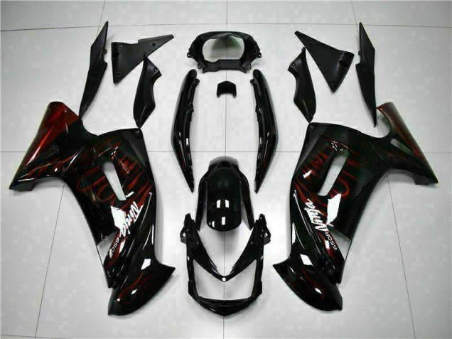 Buy 2006-2008 Red Flame Kawasaki EX650 Motorcycle Fairing