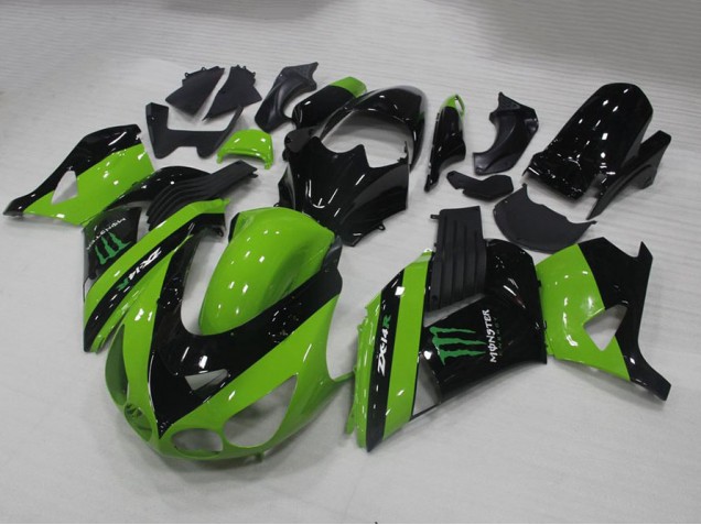 Buy 2006-2011 Green Monster Kawasaki ZX14R ZZR1400 Motorbike Fairing