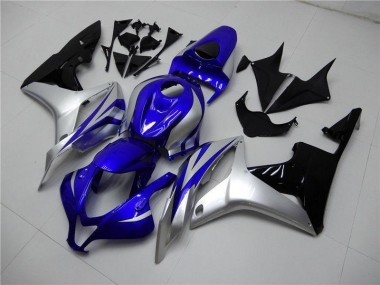 Buy 2007-2008 Blue Silver Black Honda CBR600RR Replacement Motorcycle Fairings