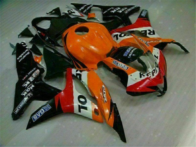 Buy 2007-2008 Orange Black Repsol Honda CBR600RR Motorcycle Replacement Fairings